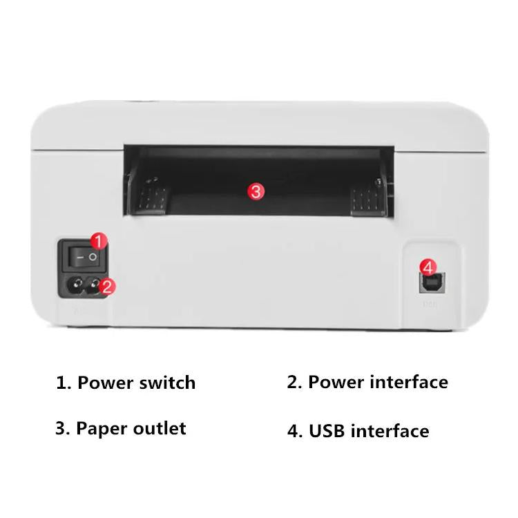 HPRT N41 Bluetooth Version Express Electronic Waybill Printer, Plug:EU Plug(White) - free shipping - PMC TechLife - Order now!