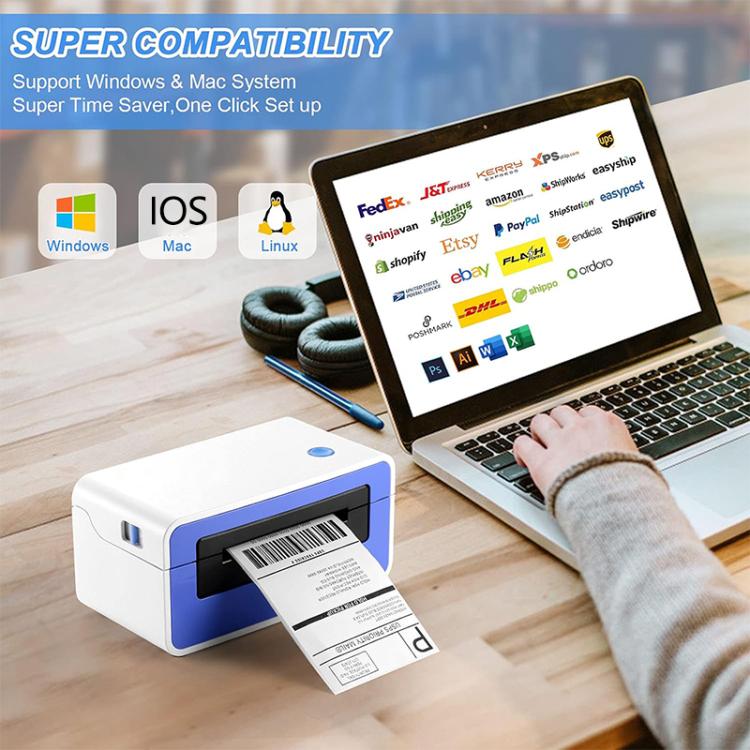 HPRT N51 Computer Version Express Electronic Waybill Printer, Plug:EU Plug(White) - Printer by PMC TechLife | Online Shopping South Africa | PMC TechLife | Buy Now Pay Later Mobicred