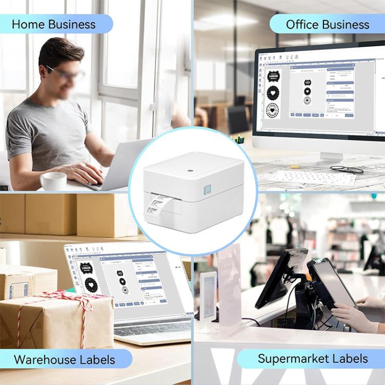 HPRT D35 Bluetooth Version Express Electronic Waybill Printer, Plug:EU Plug(White) - Printer by PMC TechLife | Online Shopping South Africa | PMC TechLife | Buy Now Pay Later Mobicred