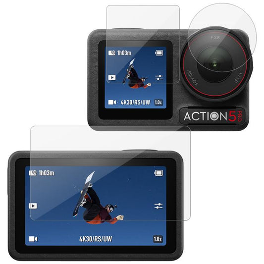 For DJI Osmo Action 5 Pro imak Rear Screen + Front Screen + Rear Camera Lens Tempered Glass Film - free shipping - PMC Jewellery - Order now!