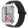 For Redmi Watch 5 / Watch 4 Metal Silver Frame Integrated I-shaped Magnetic Silicone Watch Band(Black) - free shipping - PMC TechLife - Order now!