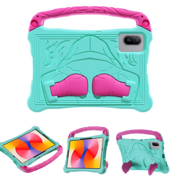 For Huawei MatePad SE 11 2024 Boxing Series Kickstand EVA Shockproof Tablet Case with Shoulder Strap(Mint Rose Red) - Huawei by PMC TechLife | Online Shopping South Africa | PMC TechLife | Buy Now Pay Later Mobicred
