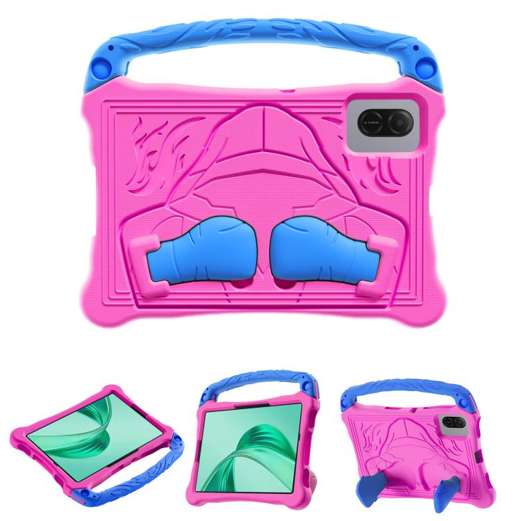 For Honor Pad X8a 11 inch Boxing Series Kickstand EVA Shockproof Tablet Case with Shoulder Strap(Rose Red Blue) - Honor by PMC TechLife | Online Shopping South Africa | PMC TechLife | Buy Now Pay Later Mobicred