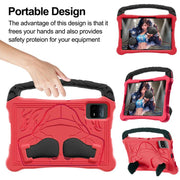 For Honor Tablet V7 11 inch Boxing Series Kickstand EVA Shockproof Tablet Case with Shoulder Strap(Red Black)