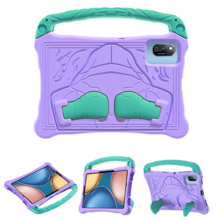 For Honor Tablet V7 11 inch Boxing Series Kickstand EVA Shockproof Tablet Case with Shoulder Strap(Purple Mint) - Honor by PMC TechLife | Online Shopping South Africa | PMC TechLife | Buy Now Pay Later Mobicred