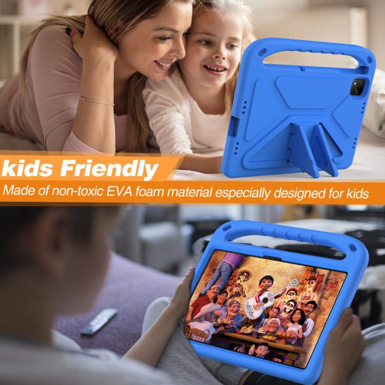 For Infinix Xpad 11 2024 Handle EVA Shockproof Tablet Case with Holder(Blue) - Others by PMC TechLife | Online Shopping South Africa | PMC TechLife | Buy Now Pay Later Mobicred