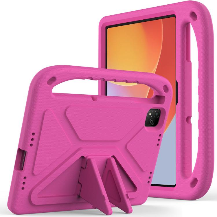 For Infinix Xpad 11 2024 Handle EVA Shockproof Tablet Case with Holder(Rose Red) - Others by PMC TechLife | Online Shopping South Africa | PMC TechLife | Buy Now Pay Later Mobicred