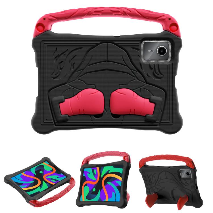For For Lenovo Tab M11/ Xiaoxin Pad 11 2024 Boxing Series Kickstand EVA Shockproof Tablet Case with Shoulder Strap(Black Red) - Lenovo by PMC TechLife | Online Shopping South Africa | PMC TechLife | Buy Now Pay Later Mobicred