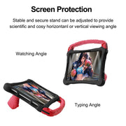 For For Lenovo Tab M11/ Xiaoxin Pad 11 2024 Boxing Series Kickstand EVA Shockproof Tablet Case with Shoulder Strap(Black Red)