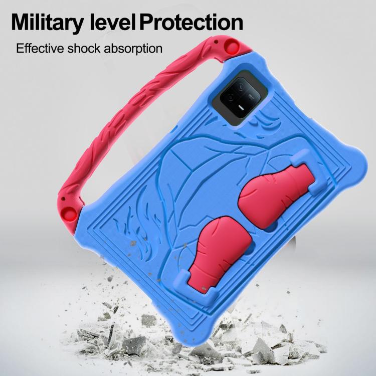 For For Lenovo Tab M11/ Xiaoxin Pad 11 2024 Boxing Series Kickstand EVA Shockproof Tablet Case with Shoulder Strap(Blue Red)