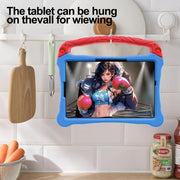 For For Lenovo Tab M11/ Xiaoxin Pad 11 2024 Boxing Series Kickstand EVA Shockproof Tablet Case with Shoulder Strap(Blue Red)