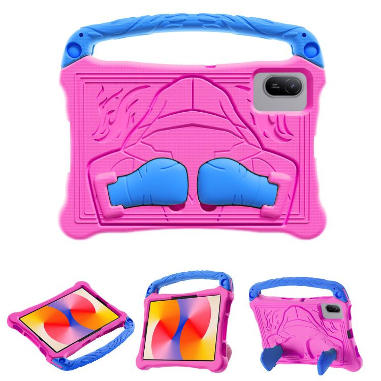 For For Lenovo Tab M11/ Xiaoxin Pad 11 2024 Boxing Series Kickstand EVA Shockproof Tablet Case with Shoulder Strap(Rose Red Blue) - Lenovo by PMC TechLife | Online Shopping South Africa | PMC TechLife | Buy Now Pay Later Mobicred