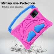 For For Lenovo Tab M11/ Xiaoxin Pad 11 2024 Boxing Series Kickstand EVA Shockproof Tablet Case with Shoulder Strap(Rose Red Blue)