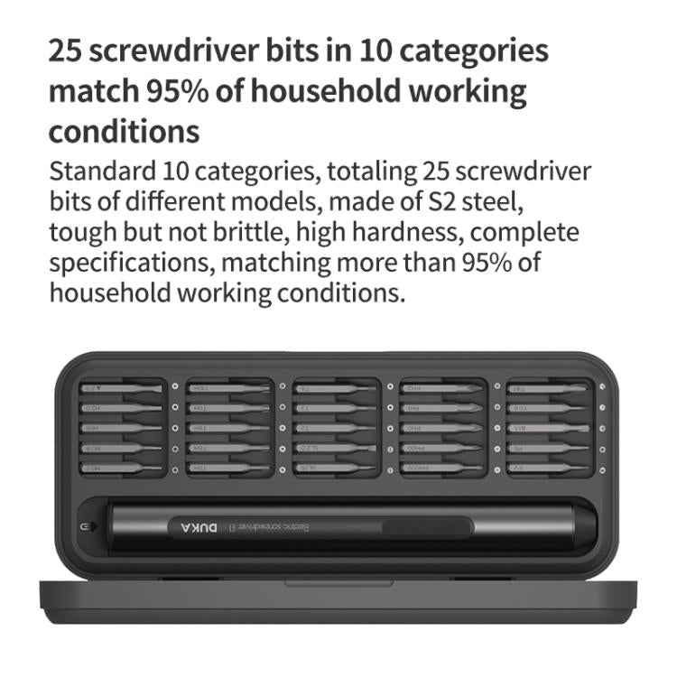 Original Xiaomi Youpin DUKA E1 Electric Screwdriver Set(Black) - free shipping - PMC TechLife - Order now!