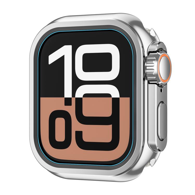 For Apple Watch Series 6 / 5 / 4 / SE 44mm Change to Ultra 49mm Zinc Alloy Watch Case(Bright Silver)