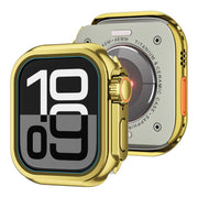 For Apple Watch Series 9 / 8 / 7 45mm Change to Ultra 49mm Zinc Alloy Watch Case(Bright Gold)