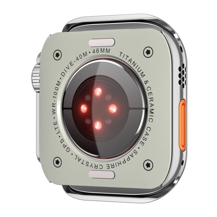 For Apple Watch Series 9 / 8 / 7 45mm Change to Ultra 49mm Zinc Alloy Watch Case(Bright Silver) - free shipping - PMC TechLife - Order now!