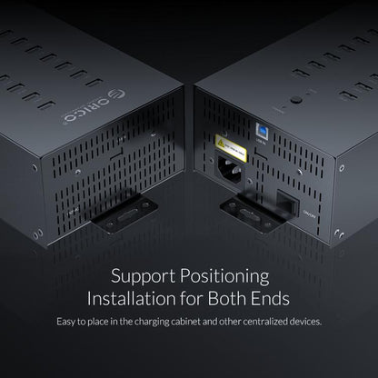 ORICO IH20P Industrial Grade 20 Ports USB 2.0 Hub, Plug:UK Plug(Black) - free shipping - PMC Jewellery - Order now!