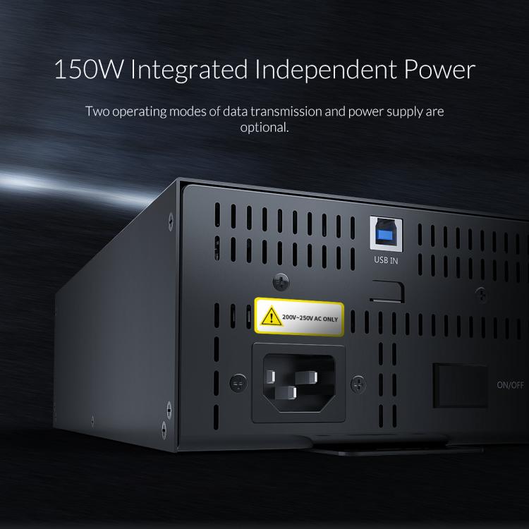 ORICO IH20P Industrial Grade 20 Ports USB 2.0 Hub, Plug:US Plug(Black) - free shipping - PMC TechLife - Order now!