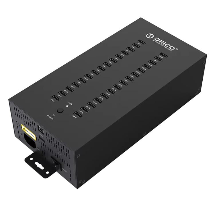 ORICO IH30P Industrial Grade 30 Ports USB 2.0 Hub, Plug:US Plug(Black) - free shipping - PMC TechLife - Order now!