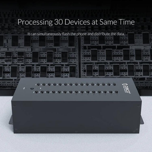 ORICO IH30P Industrial Grade 30 Ports USB 2.0 Hub, Plug:EU Plug(Black)