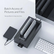 ORICO IH30P Industrial Grade 30 Ports USB 2.0 Hub, Plug:EU Plug(Black)