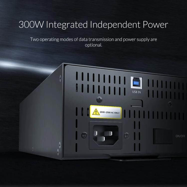 ORICO IH30P Industrial Grade 30 Ports USB 2.0 Hub, Plug:AU Plug(Black)