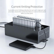 ORICO IH30P Industrial Grade 30 Ports USB 2.0 Hub, Plug:EU Plug(Black)