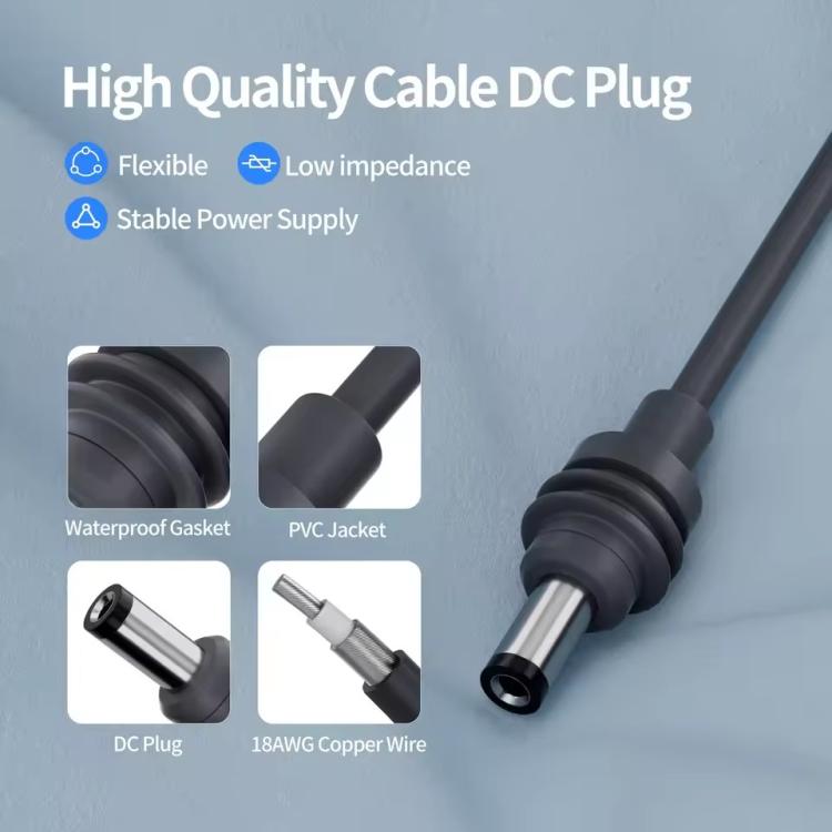 Onten SL202 Starlink Mini to Car Cigarette Lighter Power Cord Waterproof Cable, Length:10m(Dark Grey) - free shipping - PMC Jewellery - Order now!
