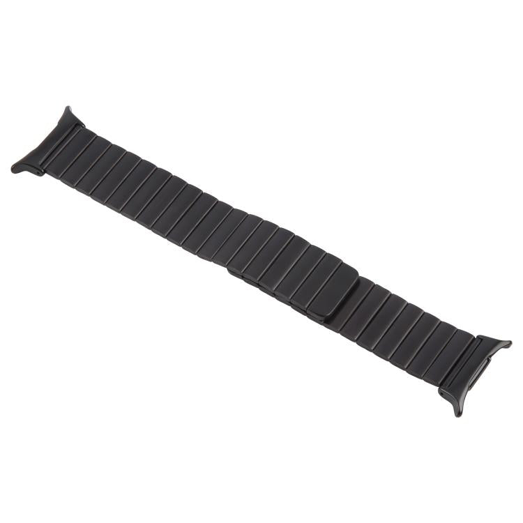 For Samsung Galaxy Watch Ultra 47mm Bamboo Stainless Steel Magnetic Watch Band(Black) - Watch Bands by PMc TechLife | Online Shopping South Africa | PMc TechLife | Buy Now Pay Later Mobicred