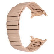 For Samsung Galaxy Watch Ultra 47mm Bamboo Stainless Steel Magnetic Watch Band(Rose Gold)