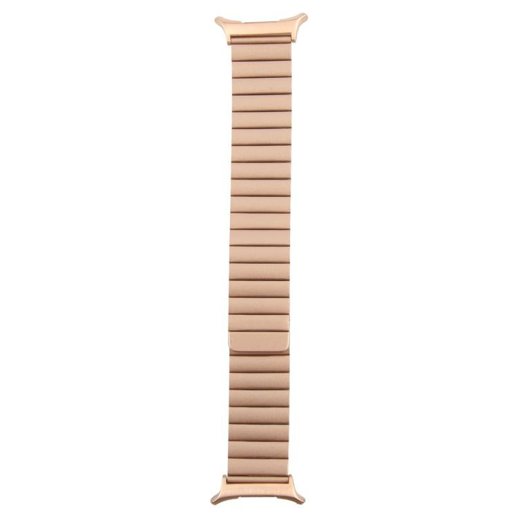 For Samsung Galaxy Watch Ultra 47mm Bamboo Stainless Steel Magnetic Watch Band(Rose Gold)