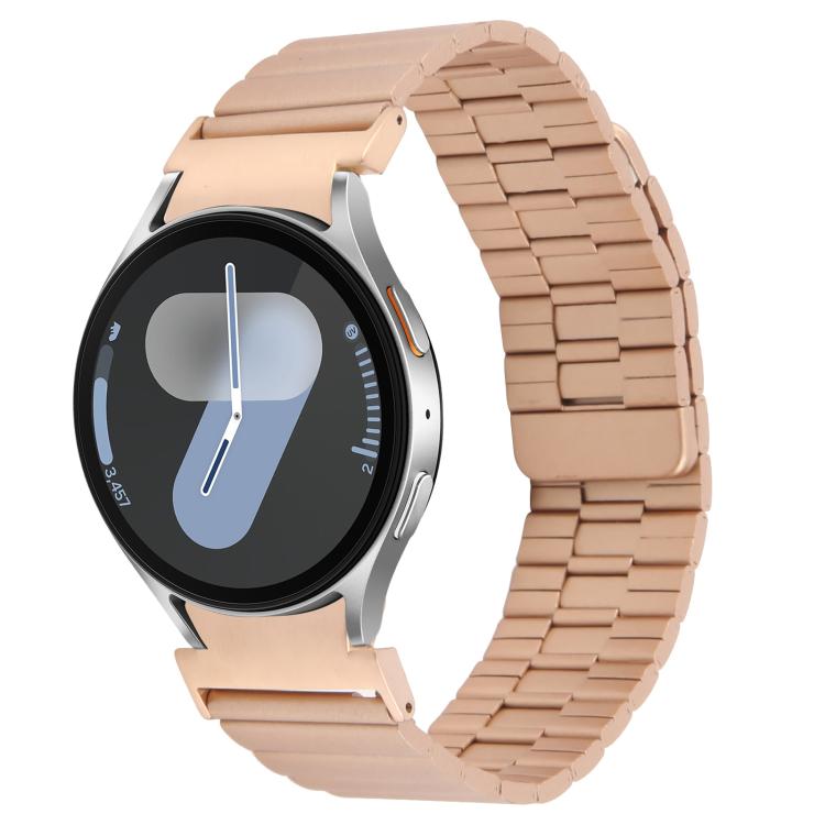 For Samsung Galaxy Watch 7 / 6 / 5 / 4 Bamboo Magnetic Quick Release Metal Watch Band(Rose Gold) - free shipping - PMc TechLife - Order now!