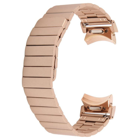 For Samsung Galaxy Watch 7 / 6 / 5 / 4 Bamboo Magnetic Quick Release Metal Watch Band(Rose Gold)
