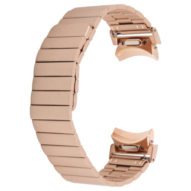 For Samsung Galaxy Watch 7 / 6 / 5 / 4 Bamboo Magnetic Quick Release Metal Watch Band(Rose Gold)