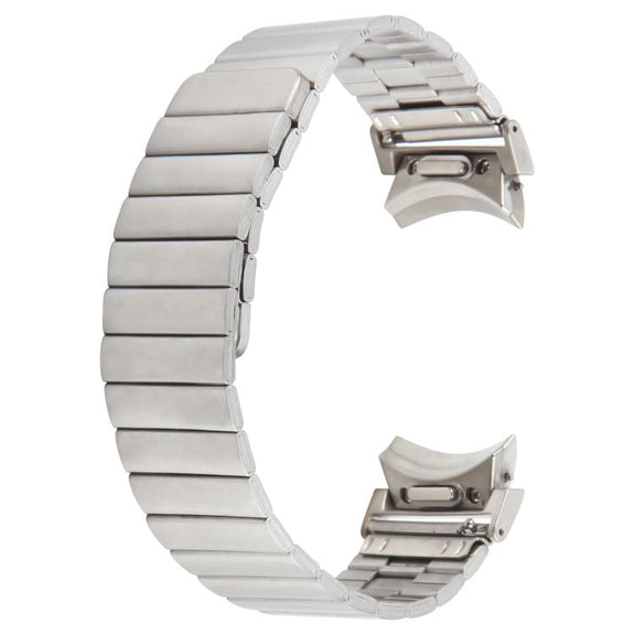 For Samsung Galaxy Watch 7 / 6 / 5 / 4 Bamboo Magnetic Quick Release Metal Watch Band(Sliver)