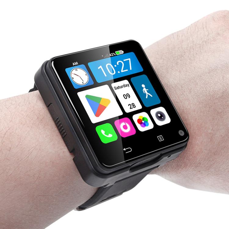 UNIWA DM180, 3GB+32GB, 2.64 inch Android 11 Smart Watch Phone, MT6739 Quad Core, Network: 4G(Black) - free shipping - PMC Jewellery - Order now!