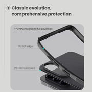 For Samsung Galaxy A56 5G NILLKIN Super Frosted Shield Pro PC + TPU Phone Case(Black)
