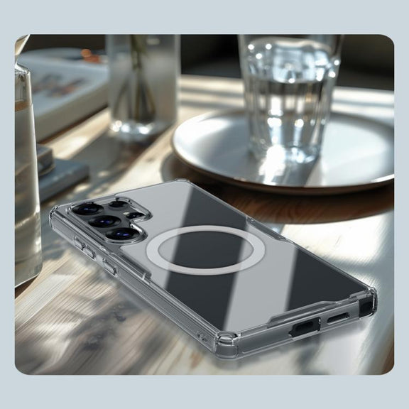 For Samsung Galaxy S25 Ultra 5G NILLKIN Ultra Clear Magsafe PC + TPU Phone Case(Transparent)