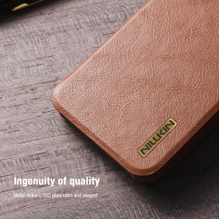 For Samsung Galaxy S25+ 5G NILLKIN QIN Series Pro Sliding Camera Cover Design Leather Phone Case(Black) - free shipping - PMC Jewellery - Order now!