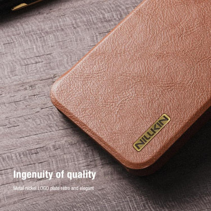 For Samsung Galaxy S25+ 5G NILLKIN QIN Series Pro Sliding Camera Cover Design Leather Phone Case(Black) - free shipping - PMC Jewellery - Order now!