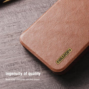 For Samsung Galaxy S25 Ultra 5G NILLKIN QIN Series Pro Sliding Camera Cover Design Leather Phone Case(Black)
