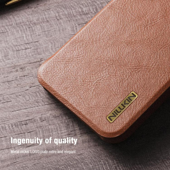 For Samsung Galaxy S25 Ultra 5G NILLKIN QIN Series Pro Sliding Camera Cover Design Leather Phone Case(Black)