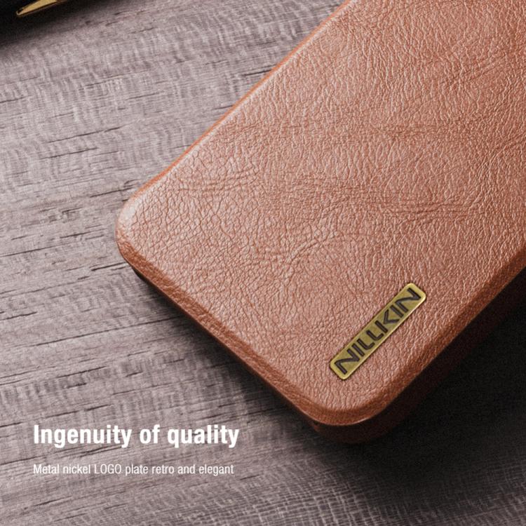 For Samsung Galaxy S25 Ultra 5G NILLKIN QIN Series Pro Sliding Camera Cover Design Leather Phone Case(Black)
