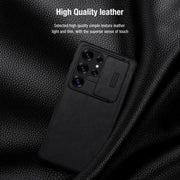 For Samsung Galaxy S25 Ultra 5G NILLKIN QIN Series Pro Sliding Camera Cover Design Leather Phone Case(Black)