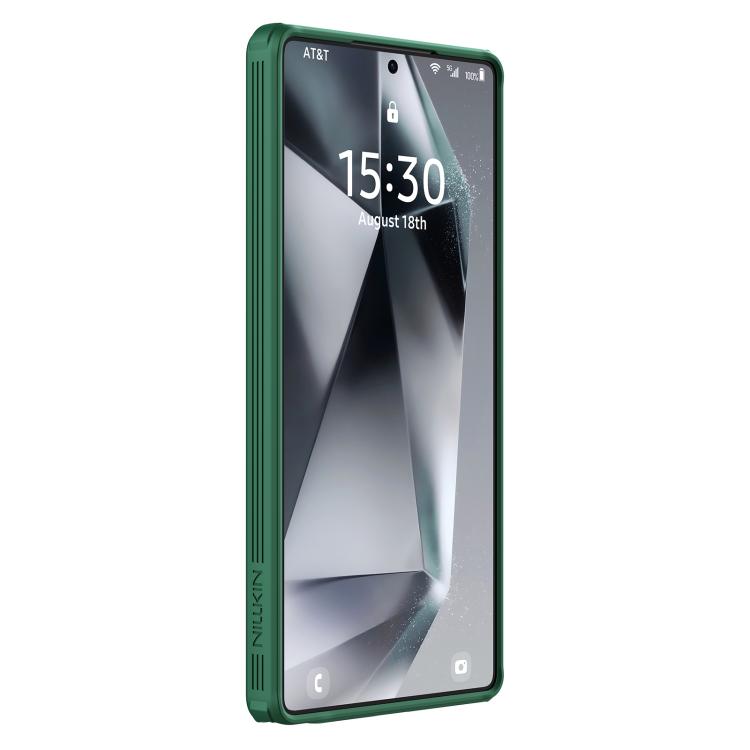 For Samsung Galaxy S25 Ultra 5G NILLKIN CamShield Prop MagSafe Magnetic PC Phone Case(Green)