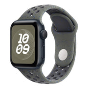For Apple Watch 46mm / 49mm / 45mm / 44mm Coloful Silicone Watch Band(Midnight Green Black)