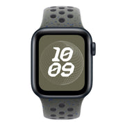 For Apple Watch 46mm / 49mm / 45mm / 44mm Coloful Silicone Watch Band(Midnight Green Black)