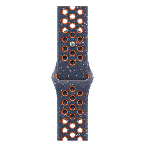 For Apple Watch 46mm / 49mm / 45mm / 44mm Coloful Silicone Watch Band(Dark Blue Mango)