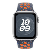For Apple Watch 46mm / 49mm / 45mm / 44mm Coloful Silicone Watch Band(Dark Blue Mango)